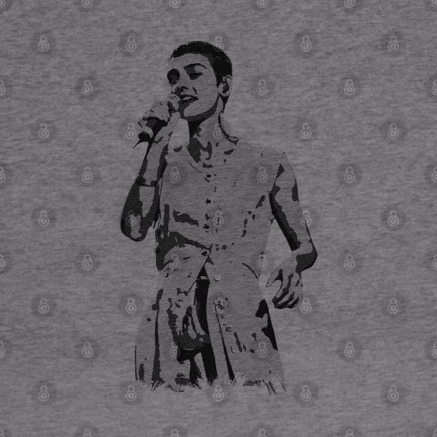 Sinead O'connor Simple Engraved by Chillashop Artstudio